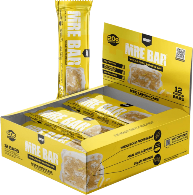 MRE BAR- 자연식으로 만든 프로틴바 레몬 케이크맛 [REDCON1], 1개, 804g