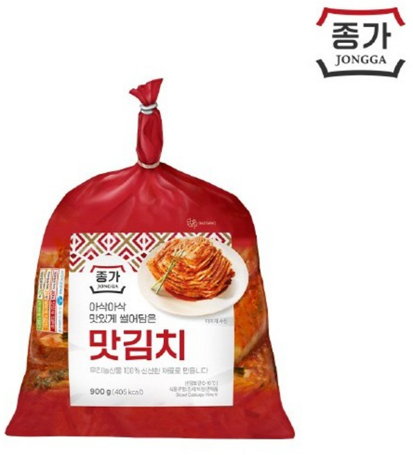 종가 맛김치 900g 1개, 종가 종가집 맛김치 900g 877921