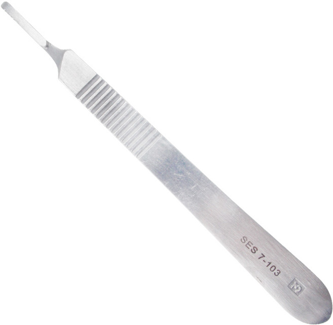 SHARP 不鏽鋼刀柄 SES 7-103, 1個, 3號 SES 7-103 (長度：12.5cm)