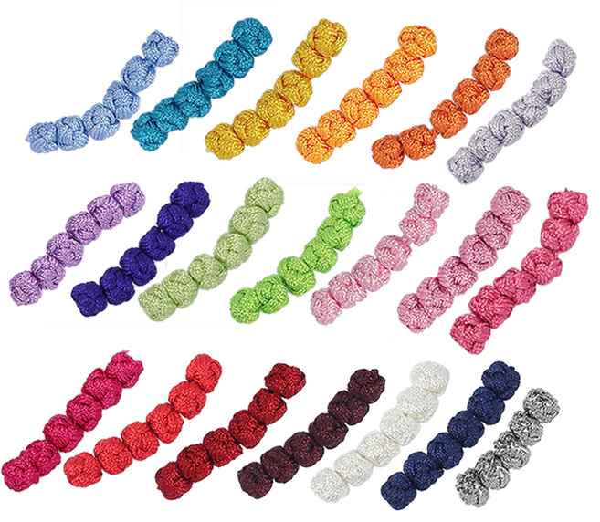 세사 가락지 매듭 23색상 - 규방공예재료 전통매듭, 01. 연파랑색