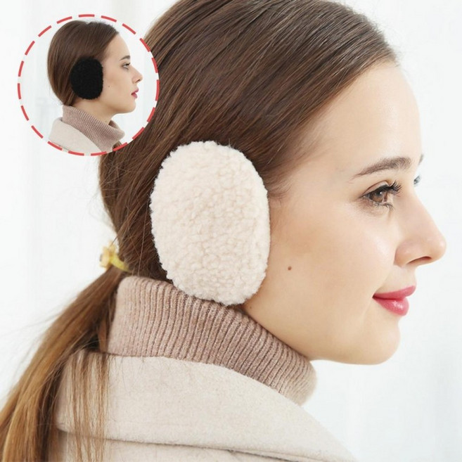 겨울 이어 워머 똑딱이 귀마개 여성 끈없는 귀덮개