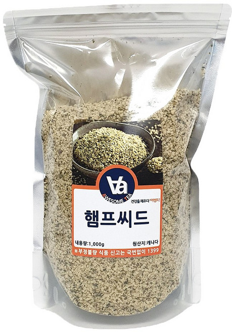 어썸티 캐나다 햄프씨드, 1개, 1kg