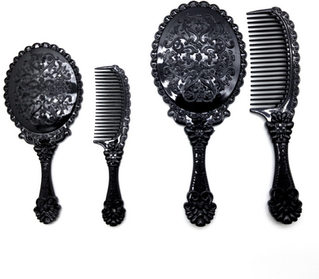 설래임 세븐스타 공주거울 빗거울 핸드미러 미미세트, 1개, 중