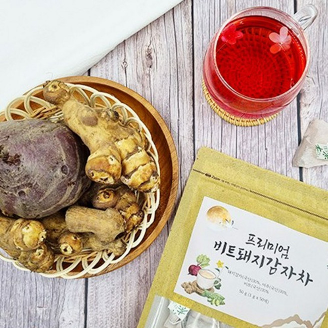 국내산 비트 돼지감자차 여주 삼각 티백차 50개입, 1g, 1박스