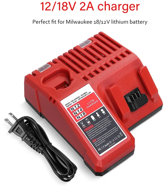 밀워키 M12 Xc 리튬 배터리 4포트 초고속 충전기 110-250V5060Hz160W USBType-c 출력 영국AUEUUS 소켓 포함, 01 China Mainland, 04 US