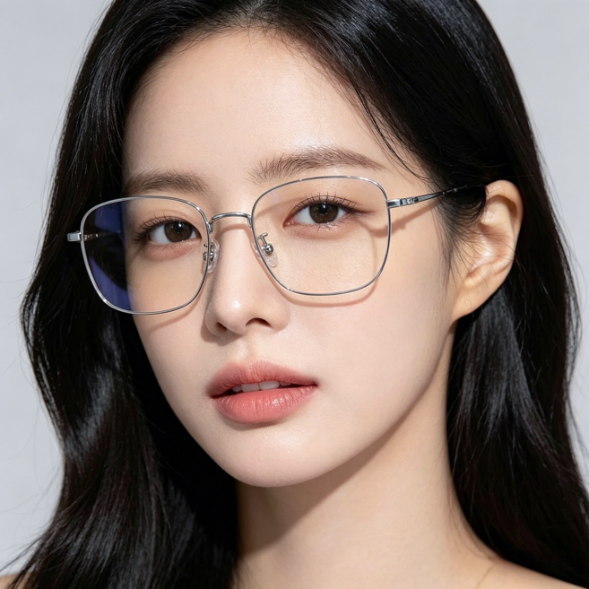 YUEMEIYD 메탈 블루라이트 차단 안경 금자안경 동글이 다각형 안경 남녀 공용