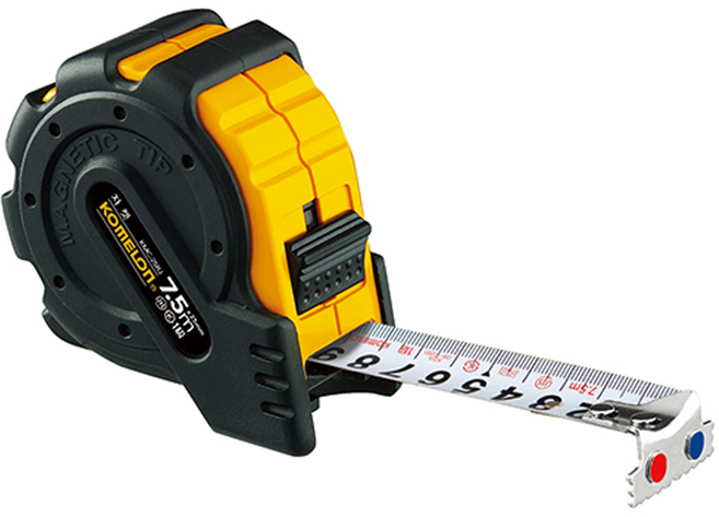 코메론 자켓줄자 KMC-25RJ (7.5Mx25), 프로핸즈 7.5m x 25mm, 1개