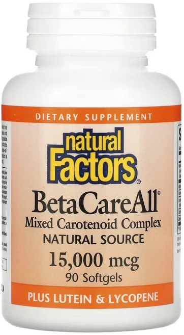 네추럴팩터스 베타케어올 믹스드 카로티노이드 컴플렉스 25000IU 소프트젤, 90개입, 1개, 90정 - 쿠팡