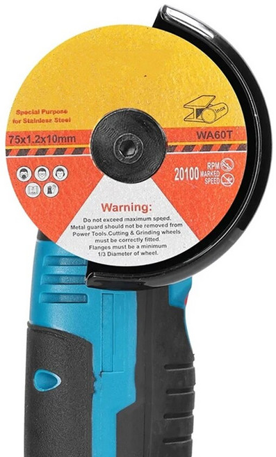 원형 수지 톱 블레이드 그라인딩 휠 절단 디스크 10mm 보어 75mm 10 개 12mm 초박형 앵글 그라인더 액세서리, 10개