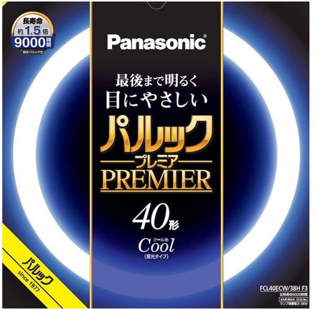 파나소닉 형광등 원형 40형 쿨색 파룩 프리미어 FCL40ECW38HF3, 1개