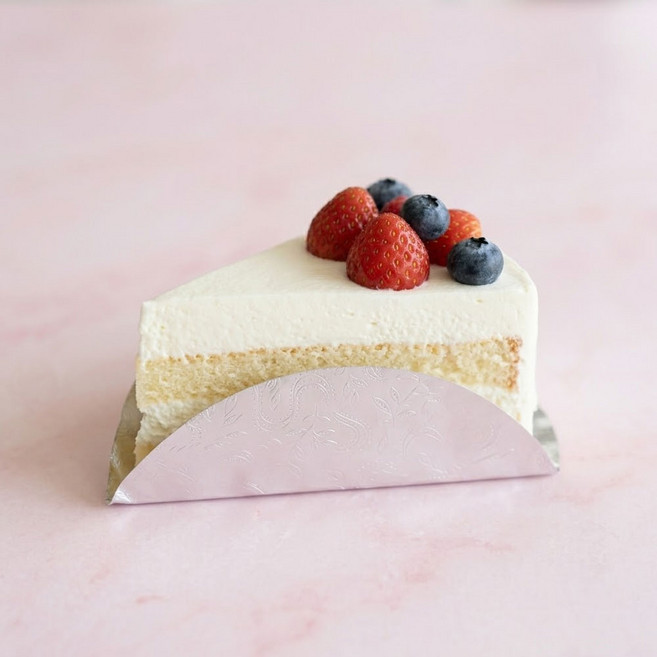 조각케이크받침 엠보싱 원형 베이킹컵 200매 삼각베이킹컵, 실버, 200개