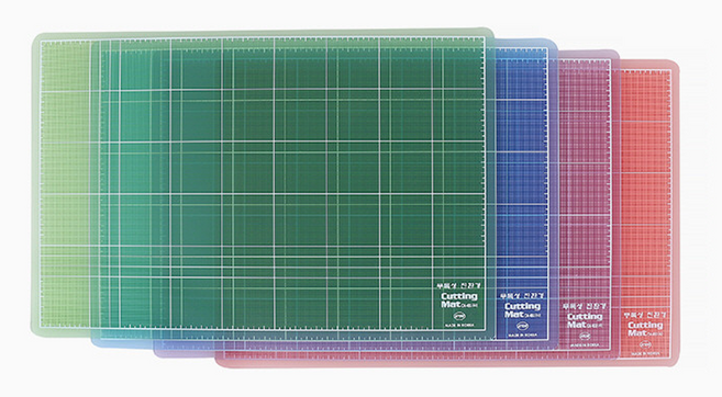 아톰 A1 반투명 칼라컷팅매트/칼판/데스크매트/커팅매트 900x620mm