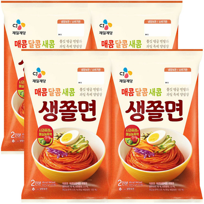 밀당의고수 쫄면 454g (2인분), 4개