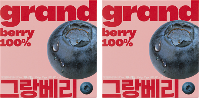 그랑베리 캐나다 야생블루베리 100%, 2개, 450g