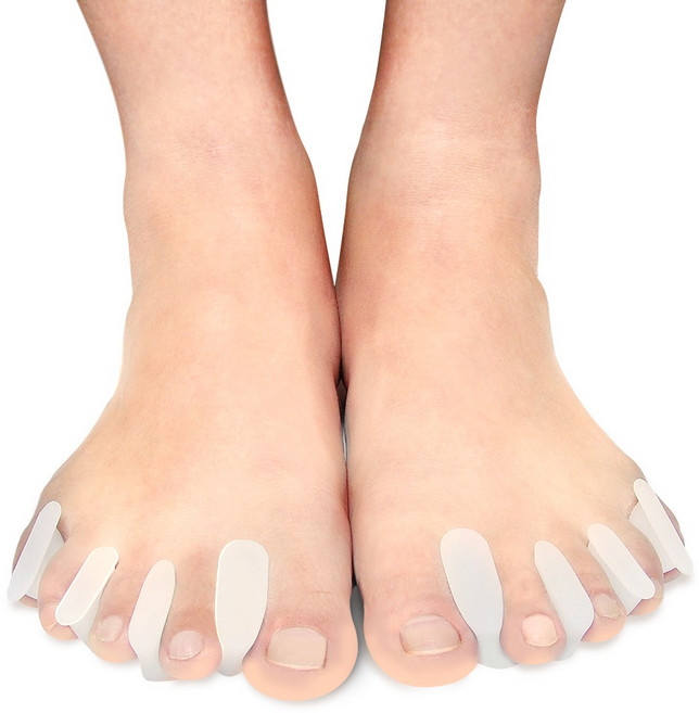 이야 무지외반증 교정기 세트 실리콘 발가락 교정 의료기기특허 지압용 교정용, 대 세트 (지압용+교정용), 1개