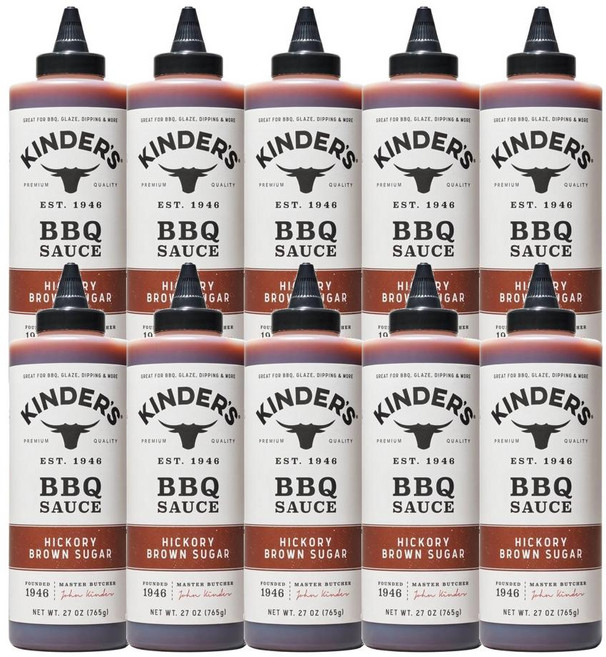 Kinder's 킨더스 히코리 브라운 슈가 바비큐 BBQ 소스 765g, 10개