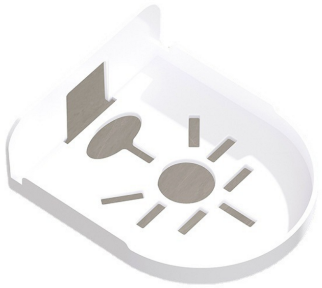 무타공 홈캠 CCTV 거치대 벽걸이 강력접착, 1개, 화이트