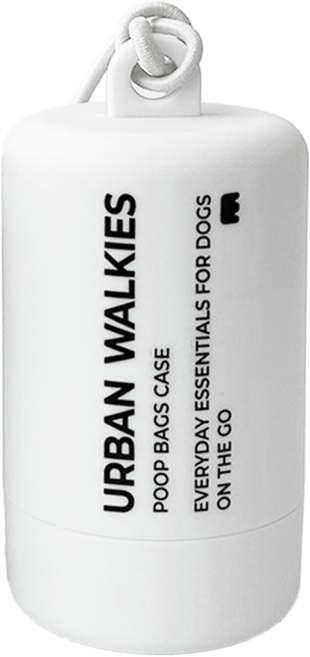 어반워키스 강아지 배변봉투 케이스, 화이트, 1개, 1개입