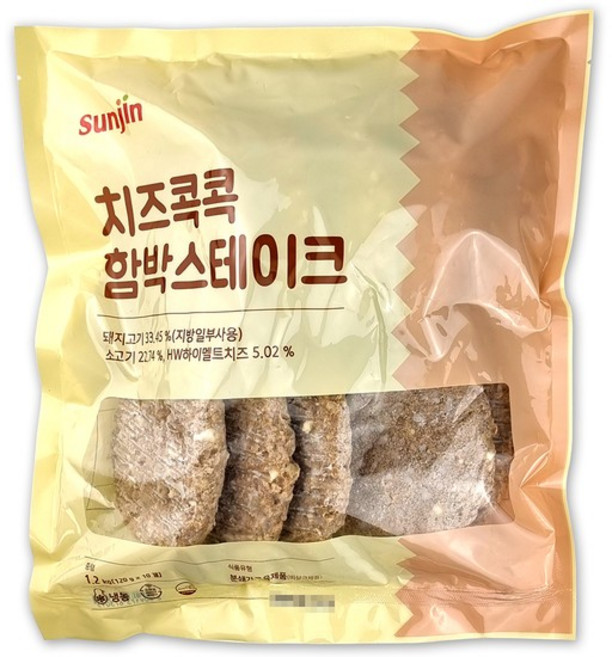 선진FS 치즈콕콕 함박스테이크 1200g(120g x 10개입), 120g, 1
