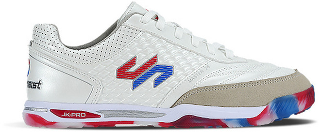 조이킥 족구화 MASTER시리즈 M26 WHITE 논슬립 아웃솔 패턴