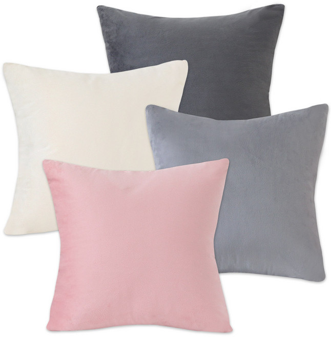 스타일공간 소프트극세사 쿠션커버, 차콜