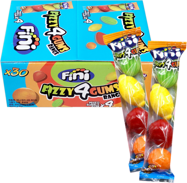 피니 피지 과일모양껌 20g 30개입, 600g, 1개