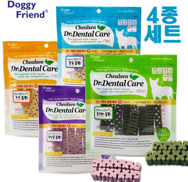 도기프랜드 Chealsea 닥터 덴탈케어 껌 4종 콤보, 1개