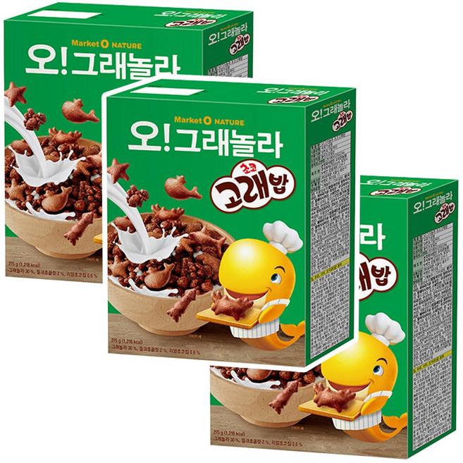 오!그래놀라 초코고래밥 250g 3개