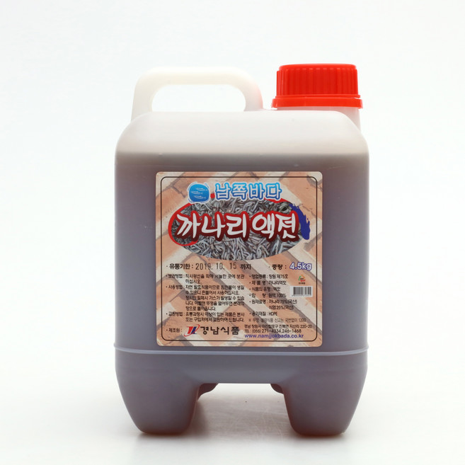 경남식품 남쪽바다 까나리액젓 4.5kg (국내산100%), 1개