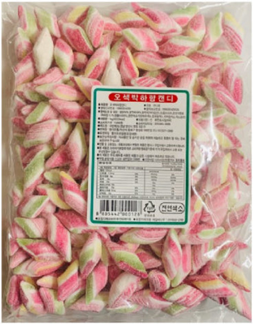 사탕 간식 후식 옥춘박하사탕 줄무늬박하 고급칼라박하 1kg 캔디 화이트데이, 5개