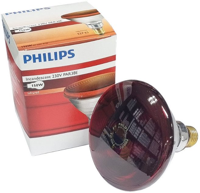필립스 적외선 전구 150W(폴란드산) (적외선 조사기용 전구 사용/150w/ PAR38E), 1개
