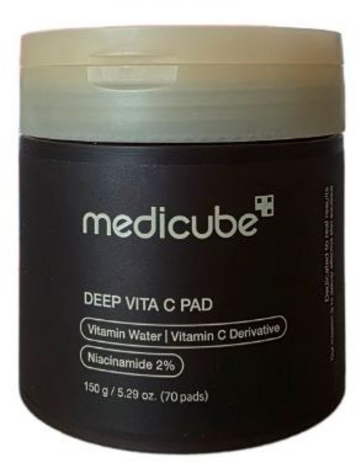 [정품]+ 메디큐브패드 메디큐브 딥 비타C 패드 70매 1개 7일의 기적 앰플 기미 패드 비타민패드 저자극패드 토너팩 각질 케어 제거
