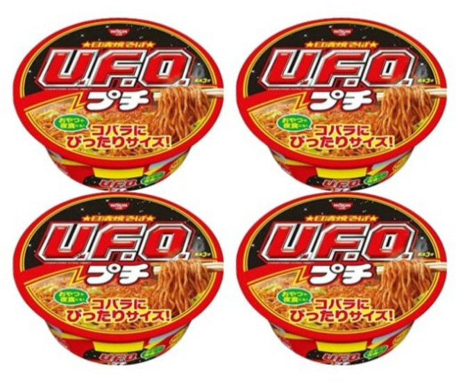 Nissin 닛신 UFO 유에프오 야키소바 볶음면 128g, 4개