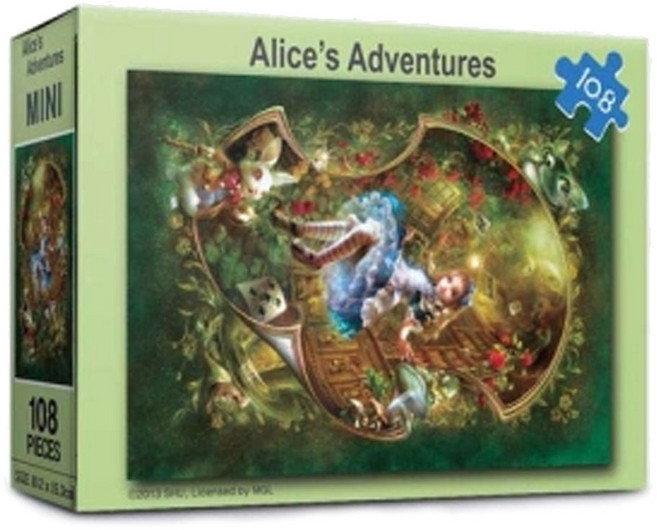 직소퍼즐 앨리스의 모험 108피스 PL108-36, 단품, 상세 설명 참조, 1개