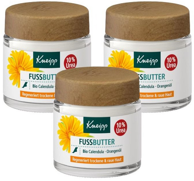 독일 내수용 Kneipp 크나이프 리제너레이팅 풋버터 발크림 유레아 10% Regenerating Foot Butter 10% Urea, 3개, 100ml