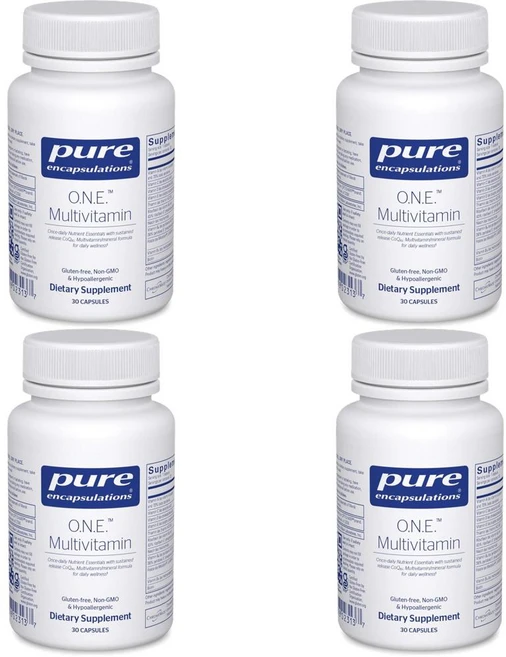 Pure Encapsulations ONE Multivitamin 퓨어 인캡슐레이션스 원 멀티비타민, 30정, 4개 - 쿠팡