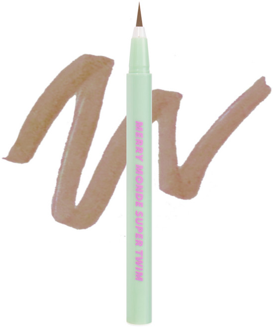 메리몽드 슈퍼트임 펜 아이라이너 0.5g, 03얼그레이라떼, 1개