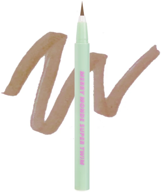 메리몽드 슈퍼트임 펜 아이라이너 0.5g, 03얼그레이라떼, 1개 - 쿠팡