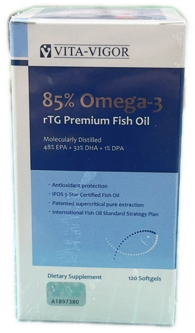 維格 倍優頂級魚油 Omega-3 EPA DHA DPA, 1個, 120份