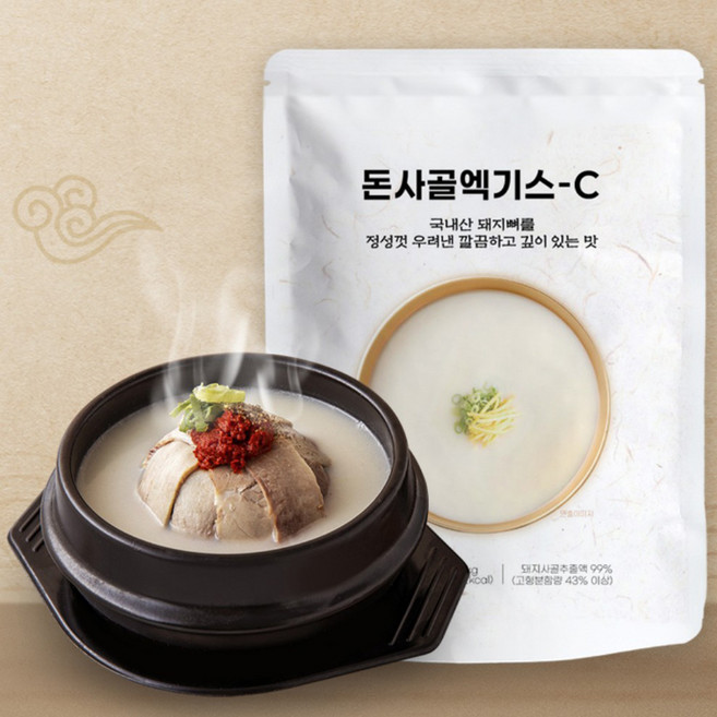 새마원 국내산 돈사골 엑기스-C 1kg 돈골 돼지 순대국 농축액 육수, 1개