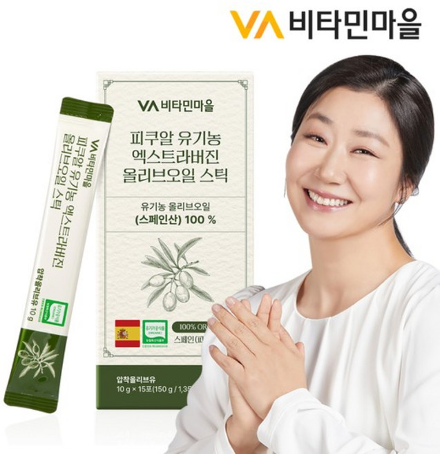 피쿠알 유기농 엑스트라버진 올리브오일 스틱 15포 x 1박스 (15포), 1개, 15회분