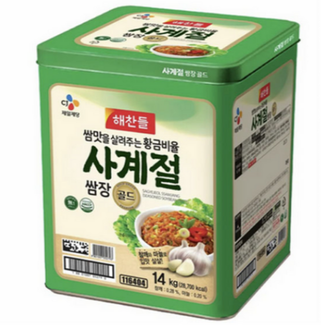 해찬들 사계절 쌈장 14kg, 1개