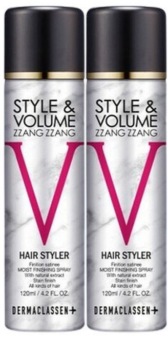 더마클라센 볼륨짱짱 흑채 스프레이 흑색 120ml 2개, 기타