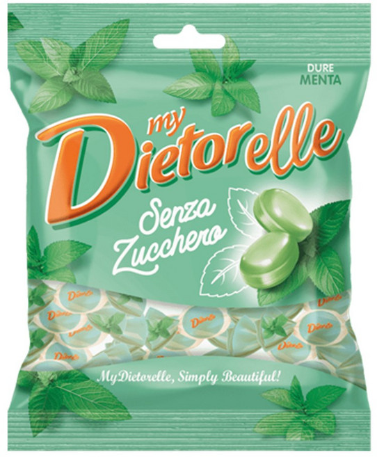 디에토렐레 무설탕 캔디 민트, 70g, 1개