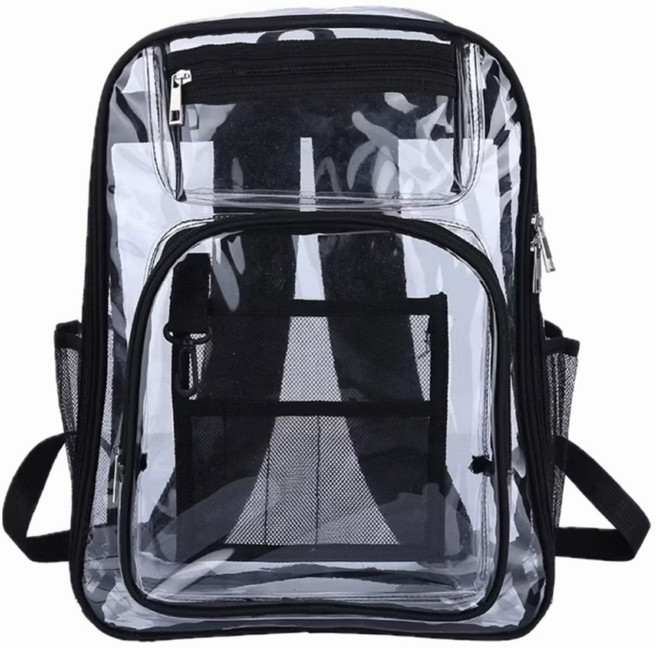 透明後背包 大容量多隔層設計 耐用舒適肩帶 學生上班族適用