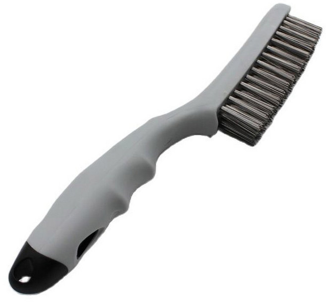 크고 부드러운 그립 스테인레스 철사 브러시 260mm, 1개