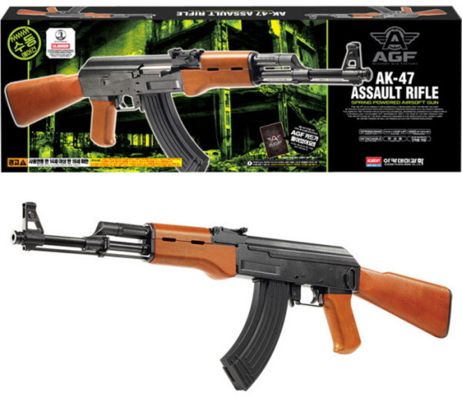 아카데미과학 사격 장난감총 AK-47, 혼합색상, 1세트