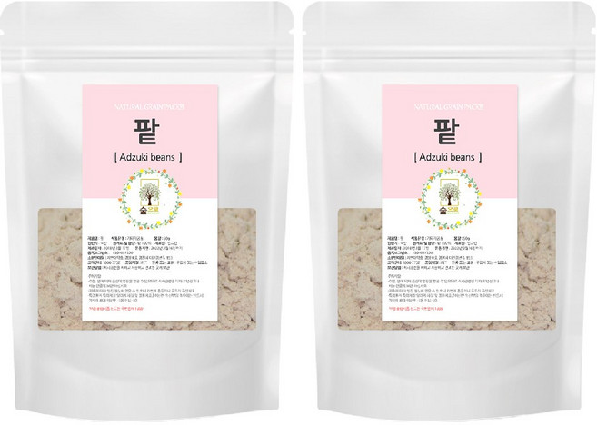 천연팩 팥가루 80g 숲으로허브 곡물팩 팥가루팩, 1개입, 2개