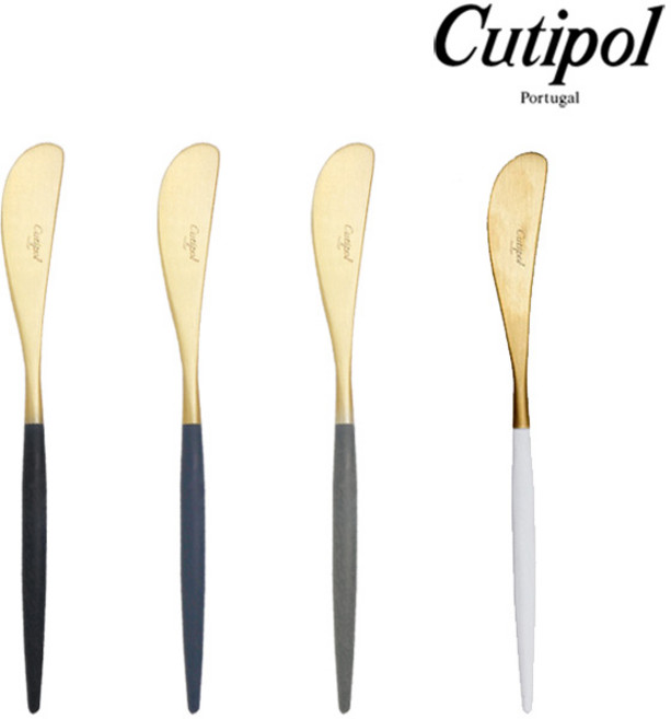 큐티폴 고아 골드 버터 나이프 버터칼 잼칼 잼스푼 잼나이프 색상 택1, 1개, 블루