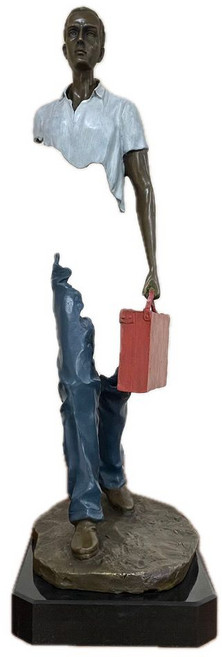 브루노카탈라노 현대 크리에이티브 예술 공예 장식품 구리 조각, A. 화이트 구리 장식